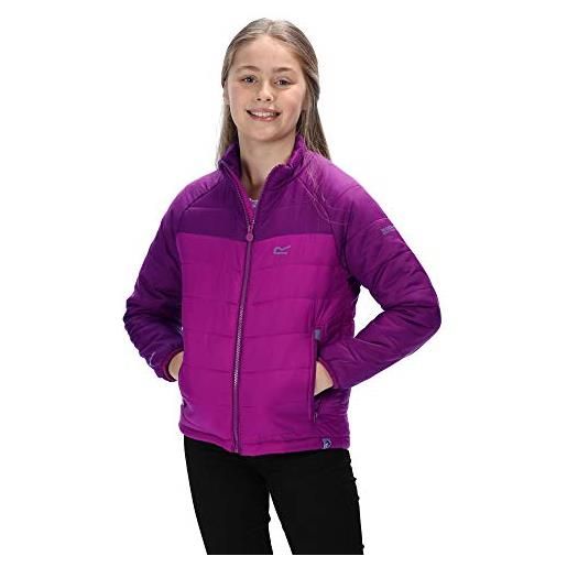 Regatta junior freezeway - giacca termica leggera trapuntata per bambini, bambino, rkn090 800c05, nero, 5-6