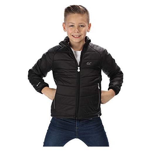 Regatta ' junior freezeway' lightweight insulated jacket, giacche baffled/trapuntate bambino, vivid viola/winberry, xs (5-6)