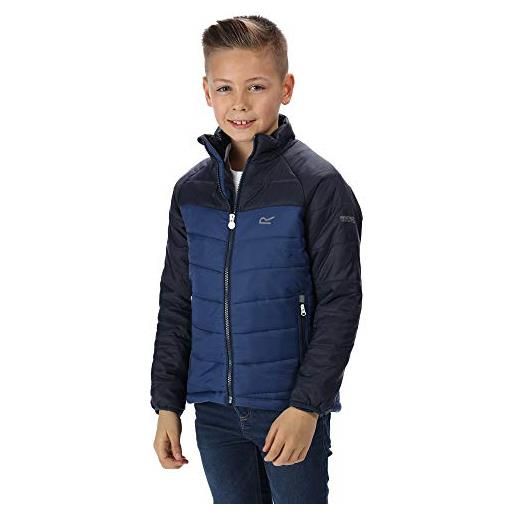 Regatta junior freezeway - giacca termica leggera trapuntata per bambini, bambino, rkn090 91qk13, prussian/navy, 13 anni
