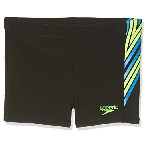 Speedo colourflash panel aqua - pantaloncini da ragazzo, ragazzi, 809312c779, colourflash black/bright zest, taglia 32