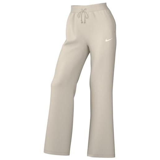 Nike dq5615-104 w nsw phnx flc hr pant wide pantaloni sportivi donna lt orewood brn/sail taglia 2xs