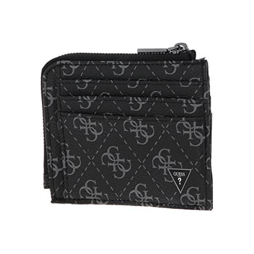 GUESS vezzola smart multiple card holder with zip dark black