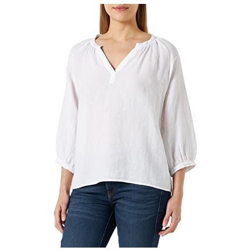 Part Two hikma relaxed fit 3/4 sleeve camicetta, bianco brillante, 38 donna