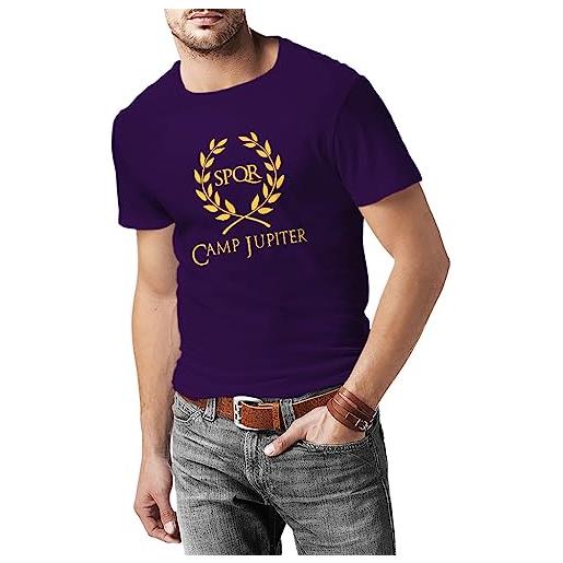FANTA UNIVERSE FOR WIZARDS AND OTAKU training camp rome - t-shirt uomo - 100% cotone (xl, viola)