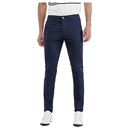 Evoga pantaloni jeans uomo casual eleganti primavera estate slim fit in cotone (54, rosso bordeaux)