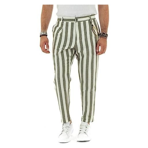 Pantaloni Casual A Righe Primavera Estate Da Uomo Indossano Pantaloni Larghi Drti A Gamba Larga Con Coulisse In Va Elastica Pantaloni Da Jogging Streetwear Maschile  200000343