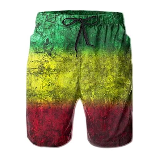 208 bandiera rasta reggae uomo costume mare estate costume piscina asciugatura rapida pantaloncini da surfe leisure bagno shorts m