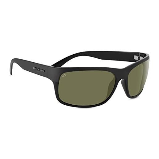 Serengeti pistoia, occhiali da sole unisex - adulto, matte/shiny black, l