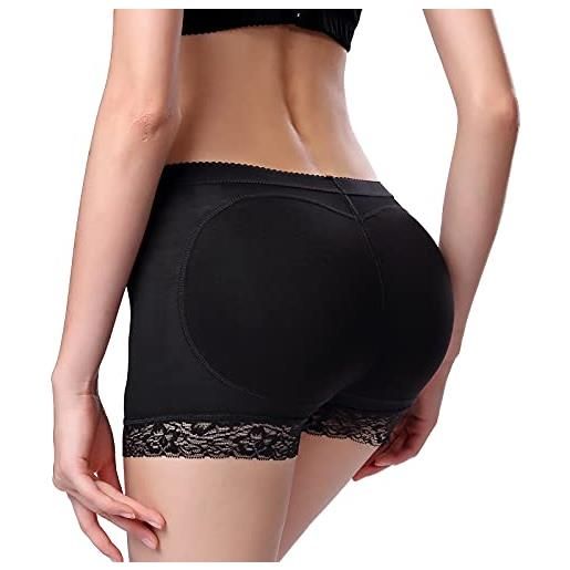 Panegy donna mutande contenitive push up glutei intimo modellante imbottita figura shaping underpants hip enhancer invisibile