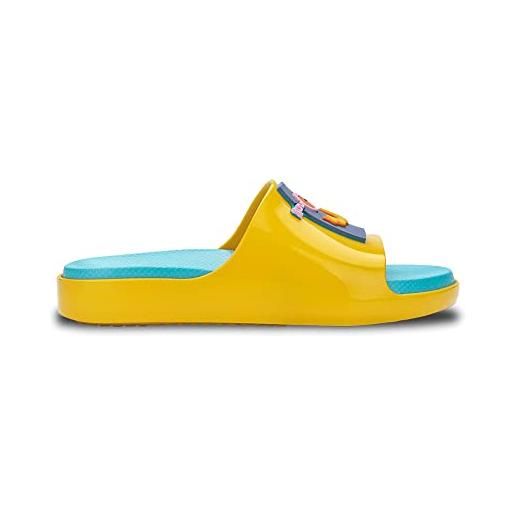 melissa mini cloud slide + fabula inf, sandali bassi, giallo, 34 eu