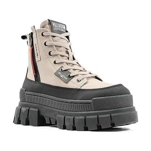 Palladium revolt boot zip tx, scarpe da ginnastica donna, stella bianca, 43 eu
