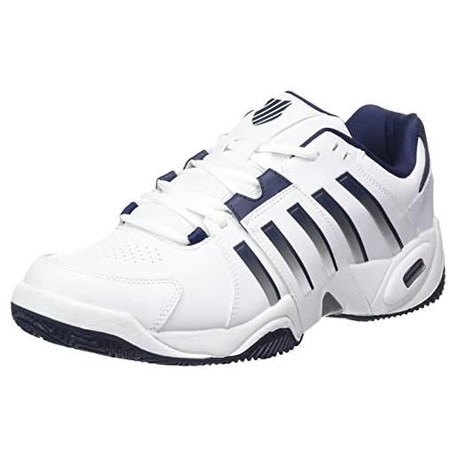 K-Swiss accomplish iv, scarpe da tennis uomo, bianco peacoat silver, 42.5 eu