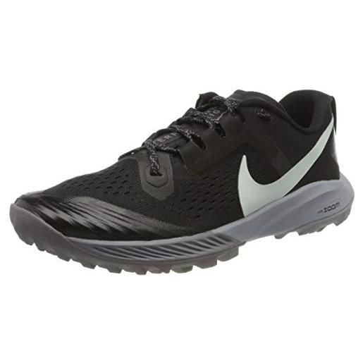 Nike w air zoom terra kiger 5, scarpe da running donna, nero (black/barely grey/gunsmoke/wolf grey 001), 38 eu