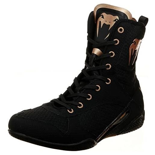 VENUM scarpe da boxe elite, unisex-adulto, bronzo nero, 14 uk