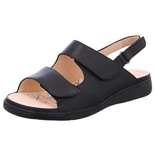 Ganter gina-g, sandali con cinturino alla caviglia donna, nero (black 0100), 44 eu