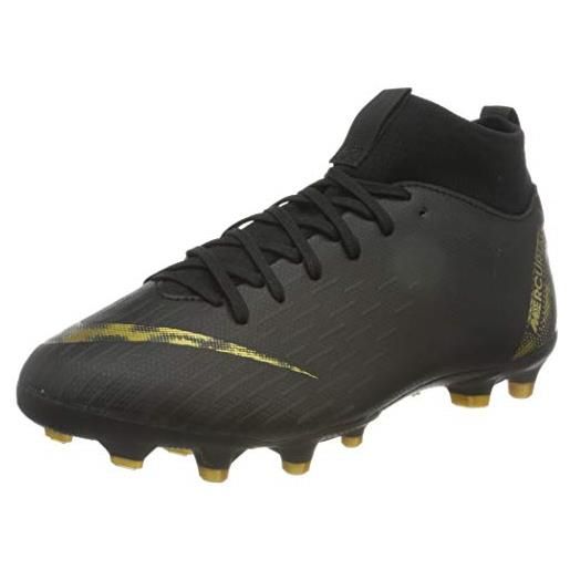 Nike superfly 6 academy, scarpe da calcio, nero (black/mtlc vivid gold), 36 eu