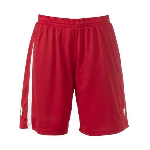 Kempa pantaloncini base, uomo, shorts base, rosso/bianco, xs