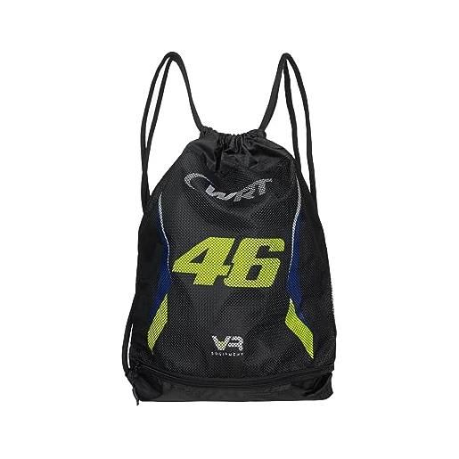 Valentino Rossi stringbag vr46 wrt line, unisex, nero, taglia unica
