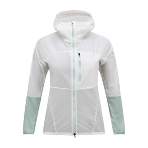 Peak Performance w vislight wind jacket, bianco offwhite/delta green/, xl