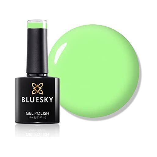 Bluesky smalto per unghie gel, naïve green, dc58, verde, neon (per lampade uv e led) - 10 ml