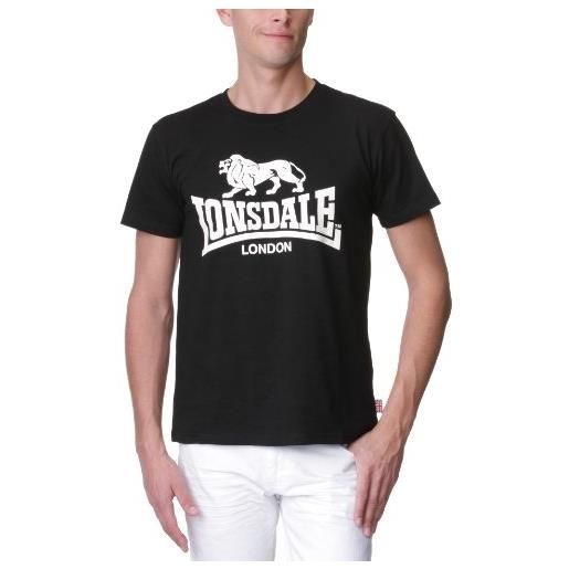 Lonsdale - t-shirt promo, pantaloncini sportivi uomo, nero (black), x-large (taglia produttore: x-large)
