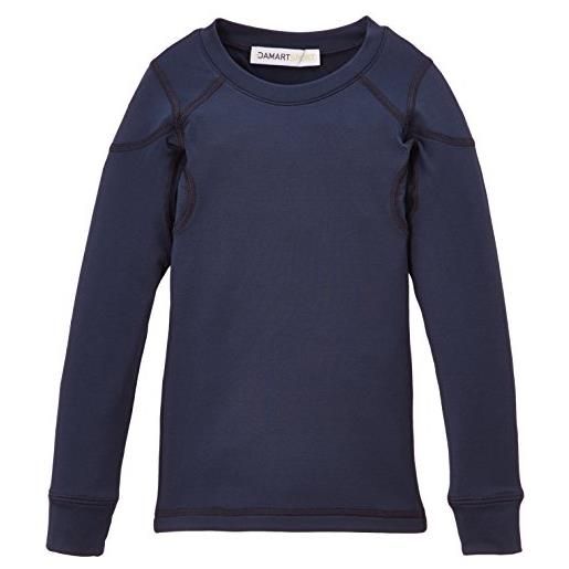 Damartsport easy body 4 - t-shirt a maniche lunghe da ragazzo, blu (blu), 6 anni (taglia del produttore: 6 anni)