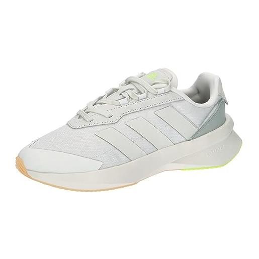 adidas heawyn, shoes-low (non football) donna, crystal white/orbit grey/lucid lemon, 42 eu