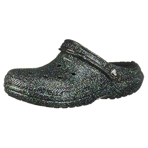 Crocs classic glitter lined clog - zoccoli, starry skies glitter, 