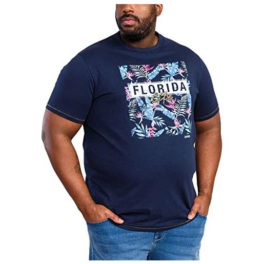 D555 maglietta da uomo prestwick big tall florida florida - navy, marina militare, 6xl plus tall