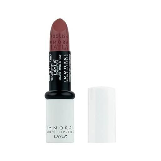 Layla immoral shine lipstick n. 7 pool night