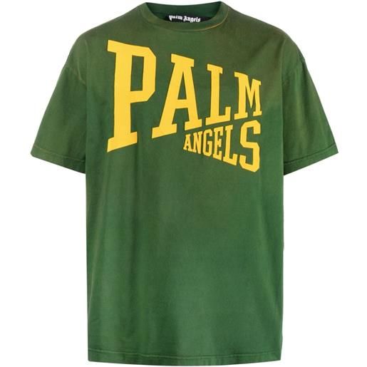 Palm Angels t-shirt con stampa - verde