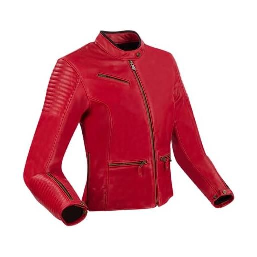 SEGURA, giacca moto lady curve red, t4
