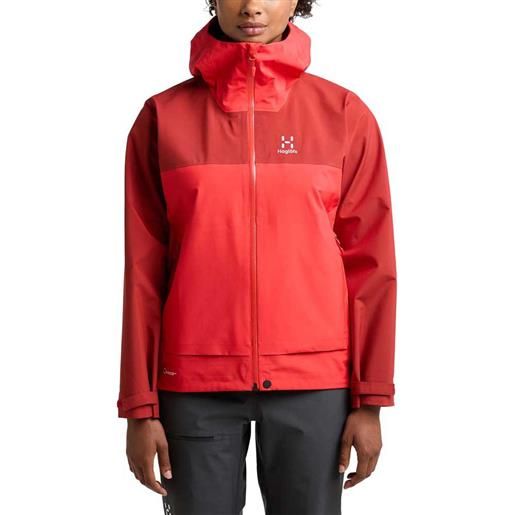 Haglofs front proof jacket rosso s donna