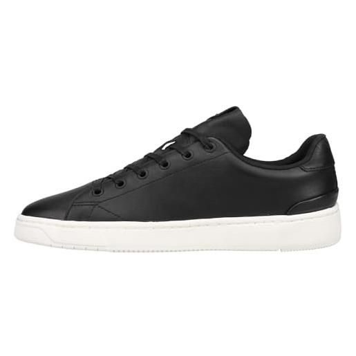 TOMS trvl lite 2.0 low, sneaker uomo, black leather, 42.5 eu