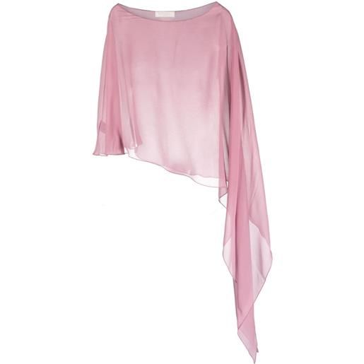 Antonelli blusa asimmetrica - rosa