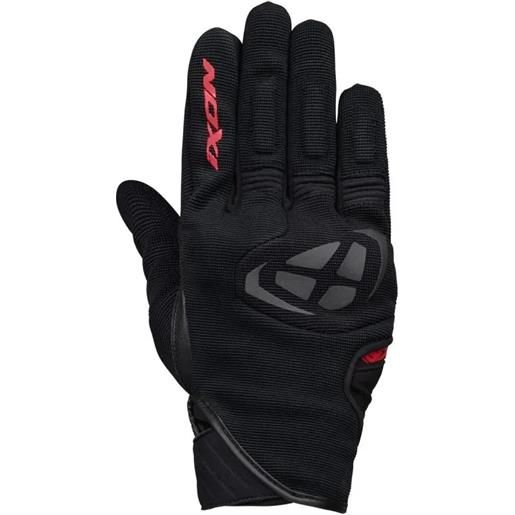 Ixon mig guanti moto neri rossi estivi