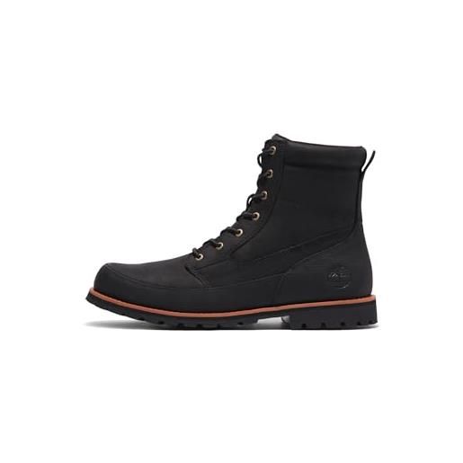 Timberland attleboro pt boot, stivale alla caviglia uomo, black full grain, 46 eu