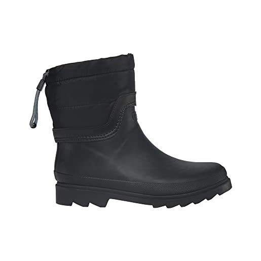 Viking buffer warm mid, rain boot donna, nero, 40 eu
