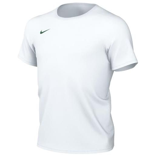 Nike unisex kids soccer jersey y nk df park vii jsy ss, white/pine green, bv6741-101, m