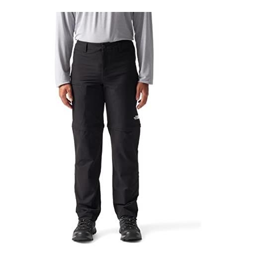 The North Face - pantaloni convertibili uomo resolve, nero, 46