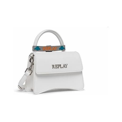 REPLAY fw3361.001. A0283, borsa a mano donna, blu (see weed 350), onesize