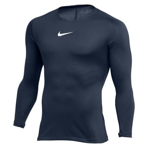 Nike park first layer top, maglia termica maniche lunghe uomo, nero o grigio, 2xl