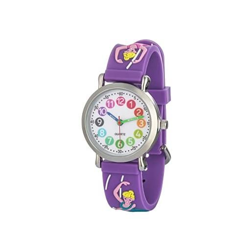 CHAOTECHY orologio da polso per bambini per ragazze e ragazzi, facile da leggere per imparare a leggere l'orologio, ballare