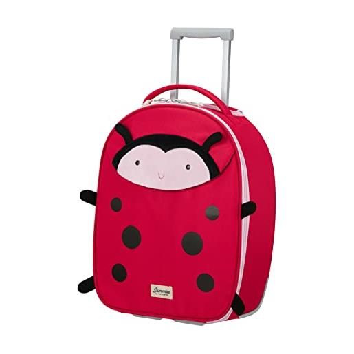Samsonite happy sammies eco - upright xs bagagli per bambini, 45 cm, 22.5 l, rosso (ladybug lally)