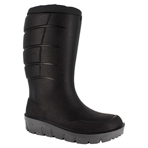 Nora thermic+ black, snow boot unisex-adulto, nero, 48 eu