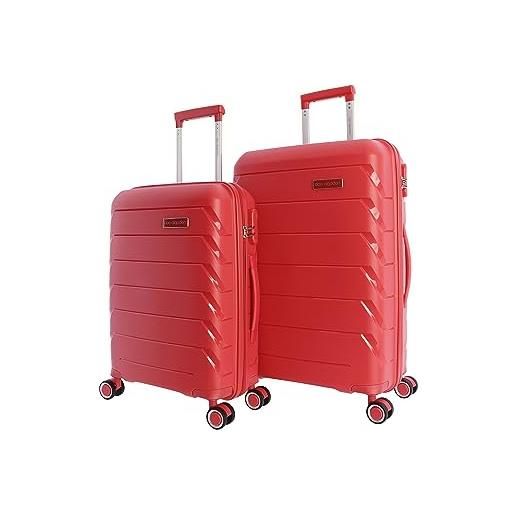 Don Algodon set di valigie - set valigie da viaggio - valigia da cabina - set valigie da viaggio - valigia cabina 55 x 40 x 20 e valigia media 4 ruote - valigie da viaggio medie - valigie da viaggio, 