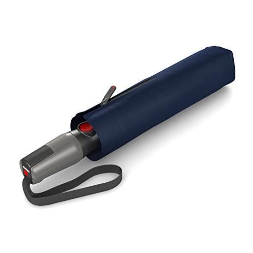 Knirps ombrello tascabile Knirps t. 400 duomatic uni - apertura e chiusura automatica - antivento - blu scuro