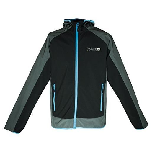 DEPROC-Active giacca xlight cavell softshell da uomo, uomo, xlight cavell softshell jacke, nero, xxl