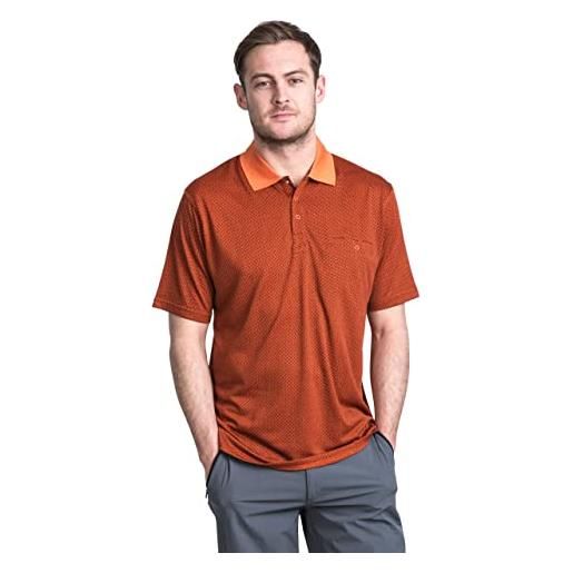Trespass reihan, t-shirt antibatterica ad asciugatura rapida con protezione uv uomo, arancione, xxs