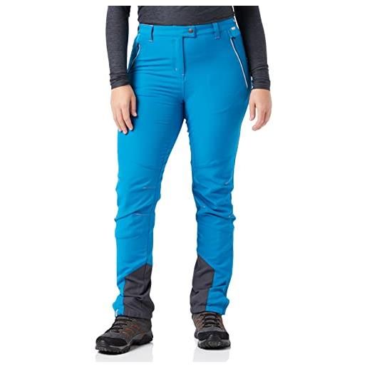 Regatta womens mountain water repellent stretch hiking trousers, pantaloni donna, petrol blue/atlantis, 8